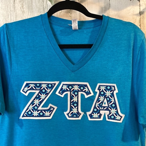 Zeta Tau Alpha Sorority Jersey Tee - Picture 2 of 8